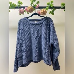 Women’s Purple Mudd Cable-Knit Sweater